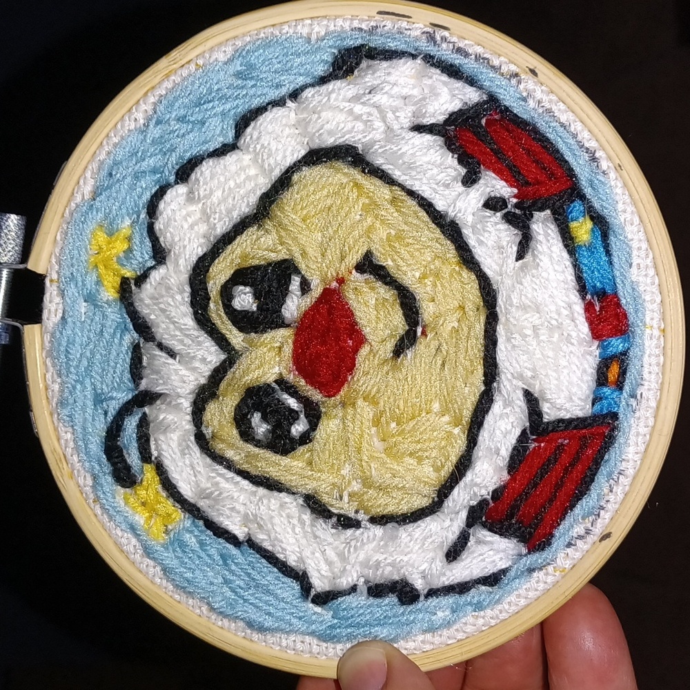 Handcrafted Rinbowbrite Twink Embroidery Hoop Handcrafted